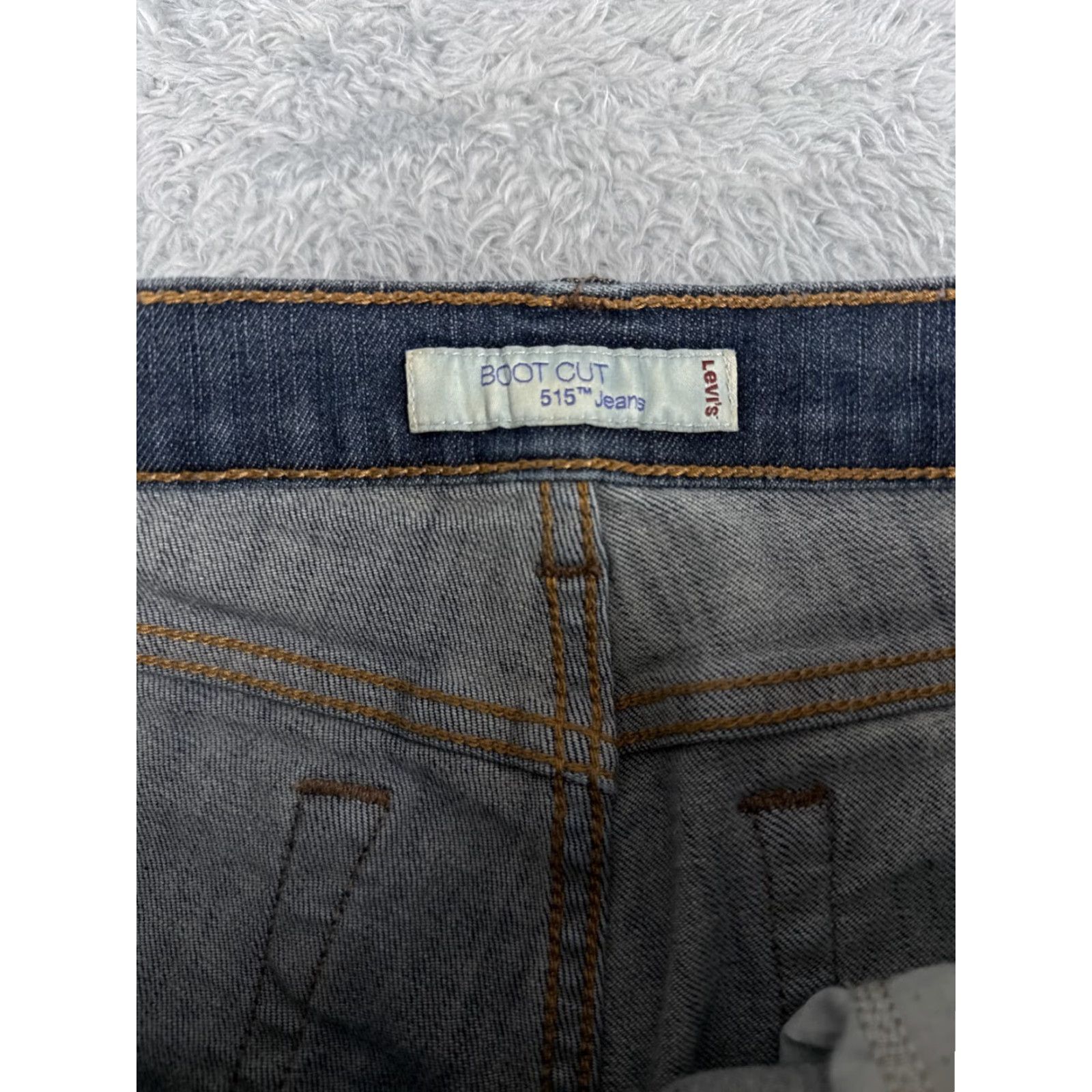 Levi's Levis 515 Jeans Women Blue Denim Bootcut Mid Rise 28x31 Cotton Blend 6 Regular Size 28" / US 6 / IT 42 - 6 Thumbnail