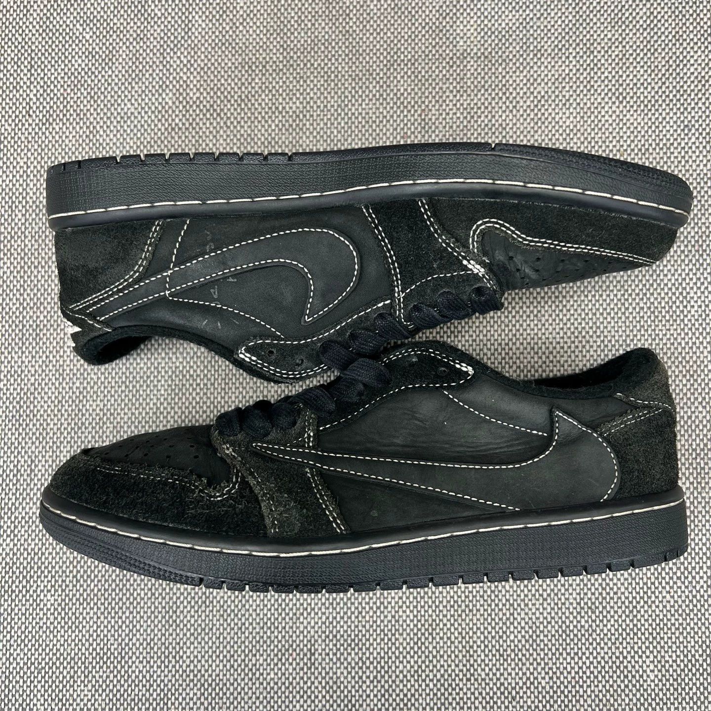 Dior AJ1 Low TS Black Warrior 4.0 Reverse Swoosh, Size 42, Used Size US 9 / EU 42 - 6 Thumbnail