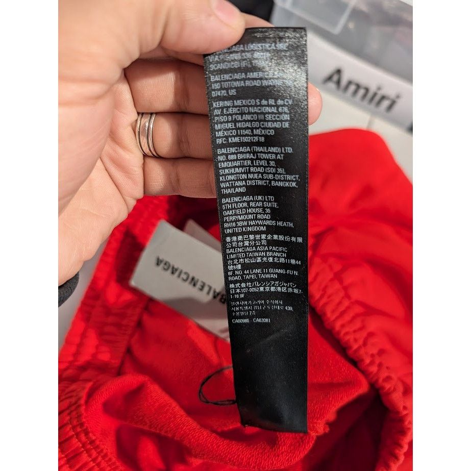 Balenciaga o1rshd1 Short in Red Size US 32 / EU 48 - 19 Thumbnail