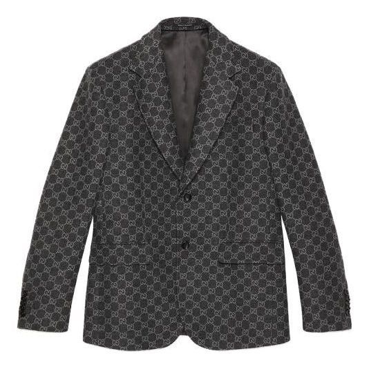 Gucci o1loc1c0126 770366 GG Flannel Jacket in Black Size US S / EU 44-46 / 1 - 1 Thumbnail
