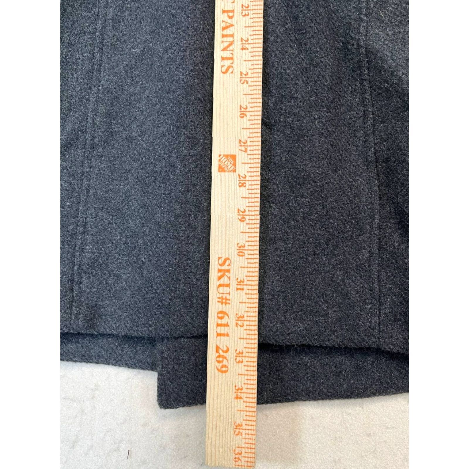 Prana PRANA Pea Coat Wool Blend Nicole Women’s Sz Medium Double-Breasted Charcoal Gray Size M / US 6-8 / IT 42-44 - 5 Thumbnail