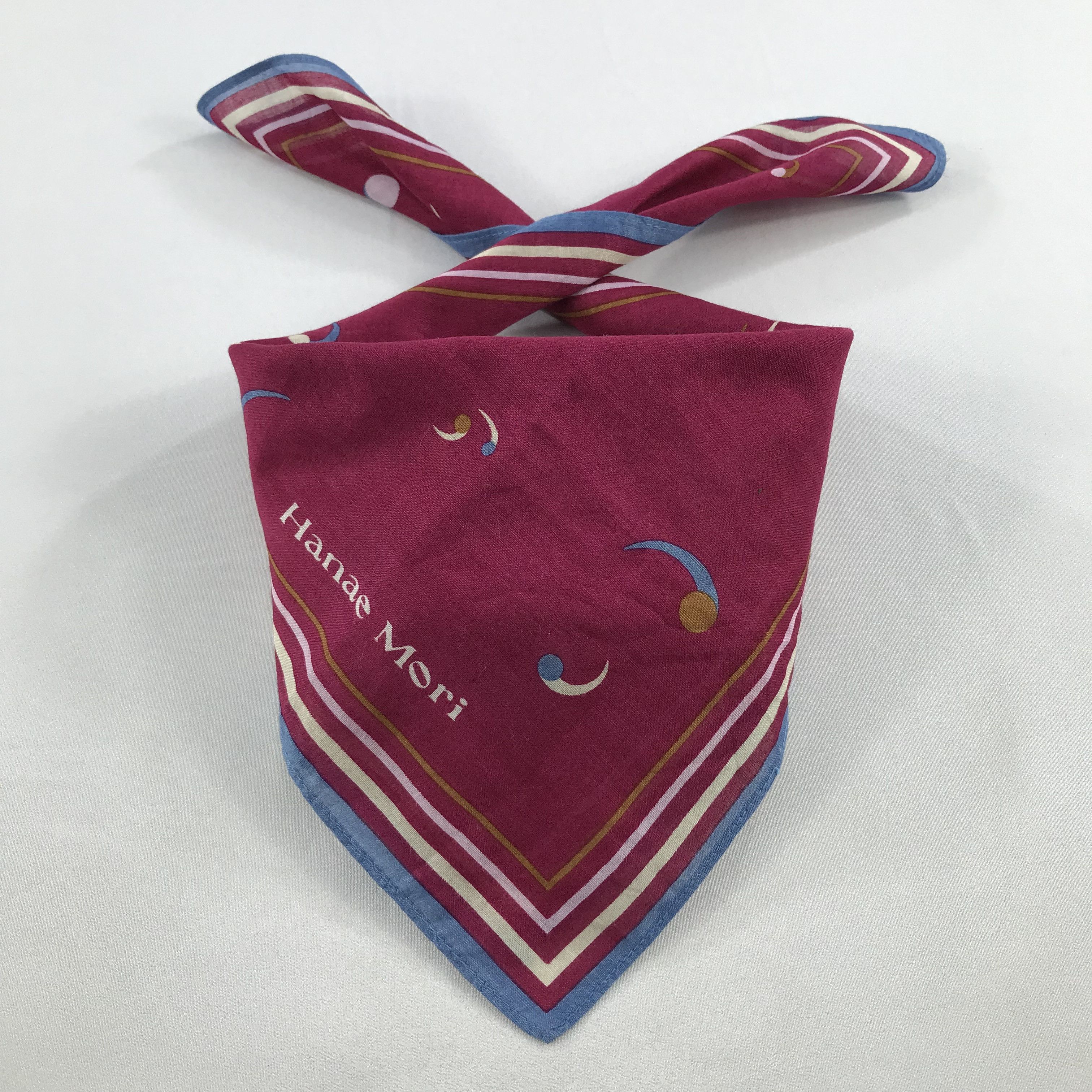 Hanae Mori × Vintage Hanae Mori Bandana / Handkerchief / Neckerchief - S2679 Size ONE SIZE - 3 Thumbnail