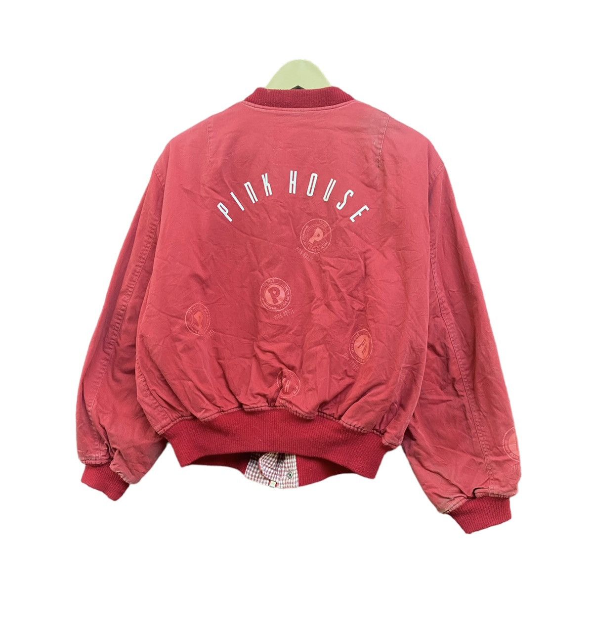 Bomber Jacket × Japanese Brand × Pink House Vintage Pink