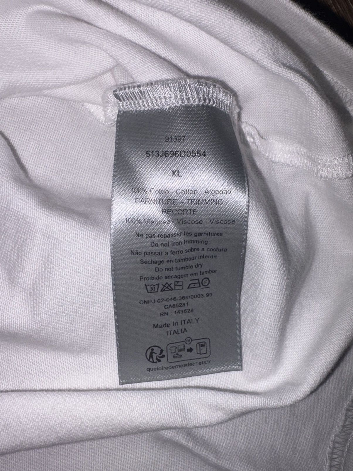 Dior Dior White Crest Logo Tee XL - Lightly Worn Size US XL / EU 56 / 4 - 5 Thumbnail