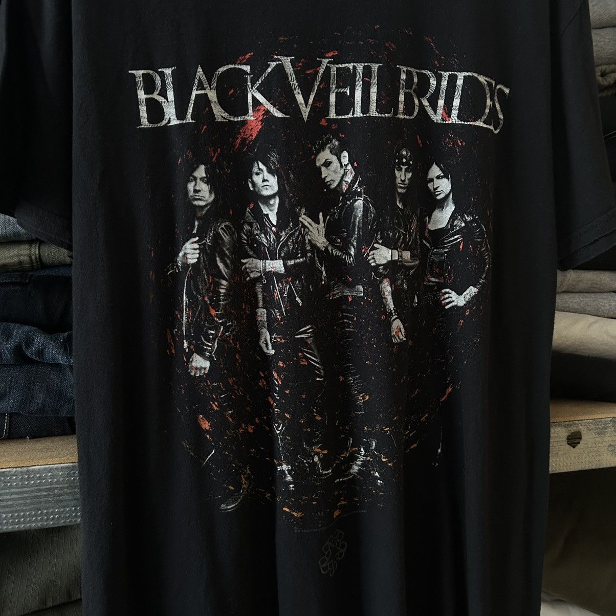 Band Tees Vintage Black Veil Brides 2014 Big Graphic Logo rock band te Size US XL / EU 56 / 4 - 2 Thumbnail