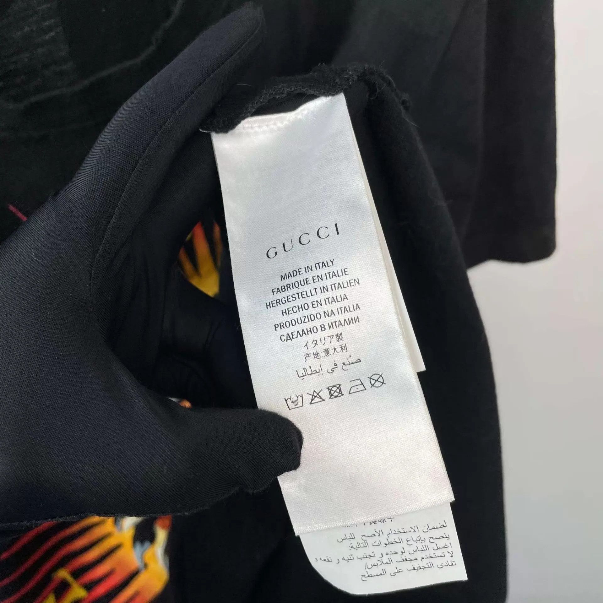 Gucci Gucci Cotton Embroidered Short Sleeve Black S Size US S / EU 44-46 / 1 - 5 Thumbnail