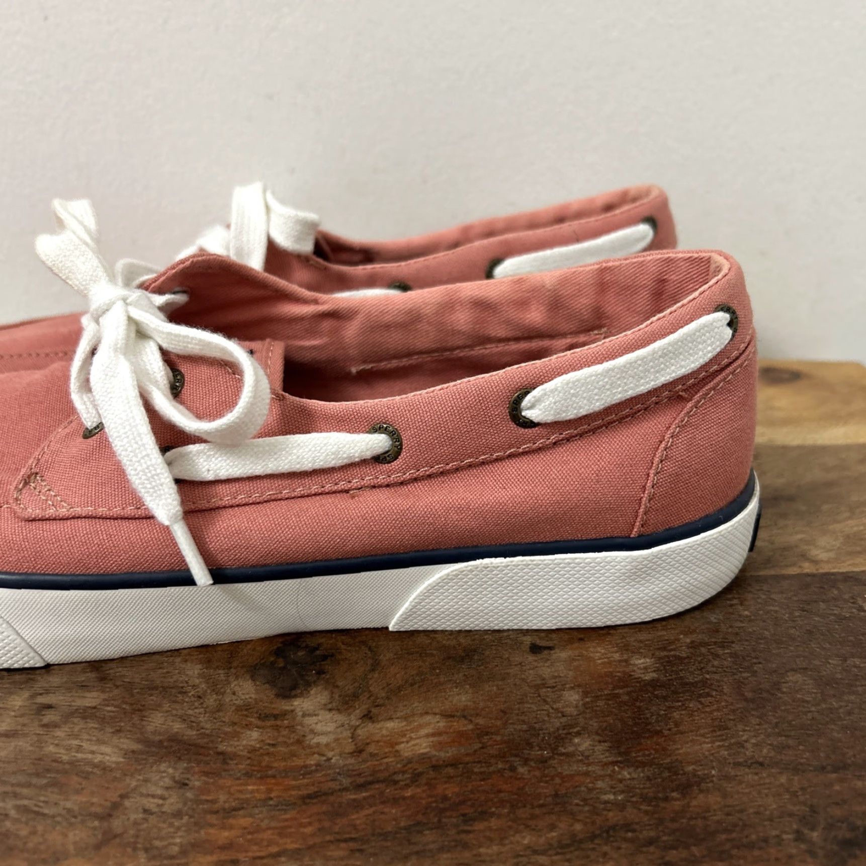 Sperry Sperry Top Sider Womens Pink Canvas 2 Eye Low Top Boat Shoes STS83189 Size 10 Casual Women Comfortable Breathable Rubber Outsole Modern Classic Shoes Size L / US 10 / IT 46 - 5 Thumbnail