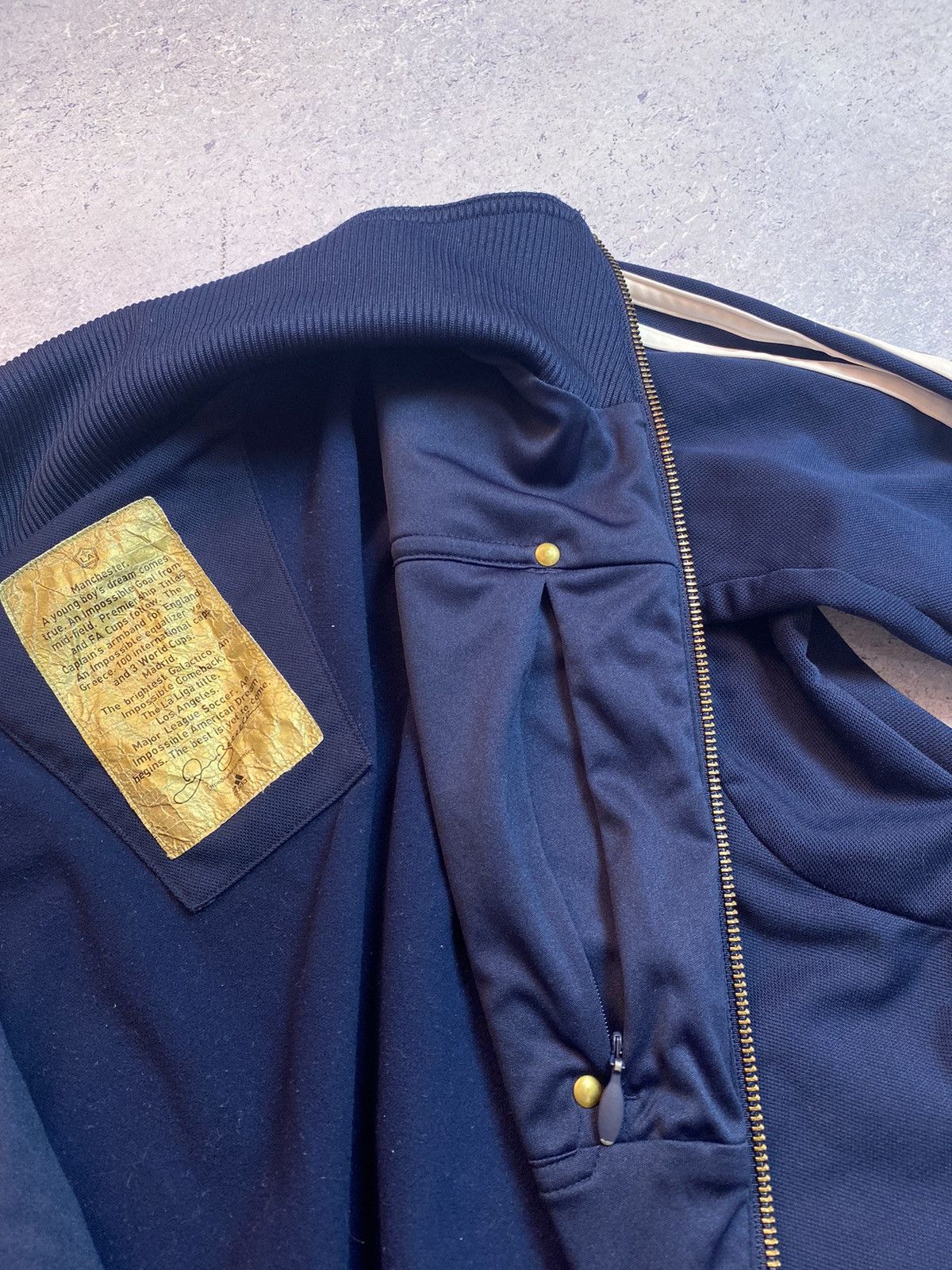Adidas Adidas LA Galaxy David Backham #23 Zip Hoodie Size US S / EU 44-46 / 1 - 15 Thumbnail
