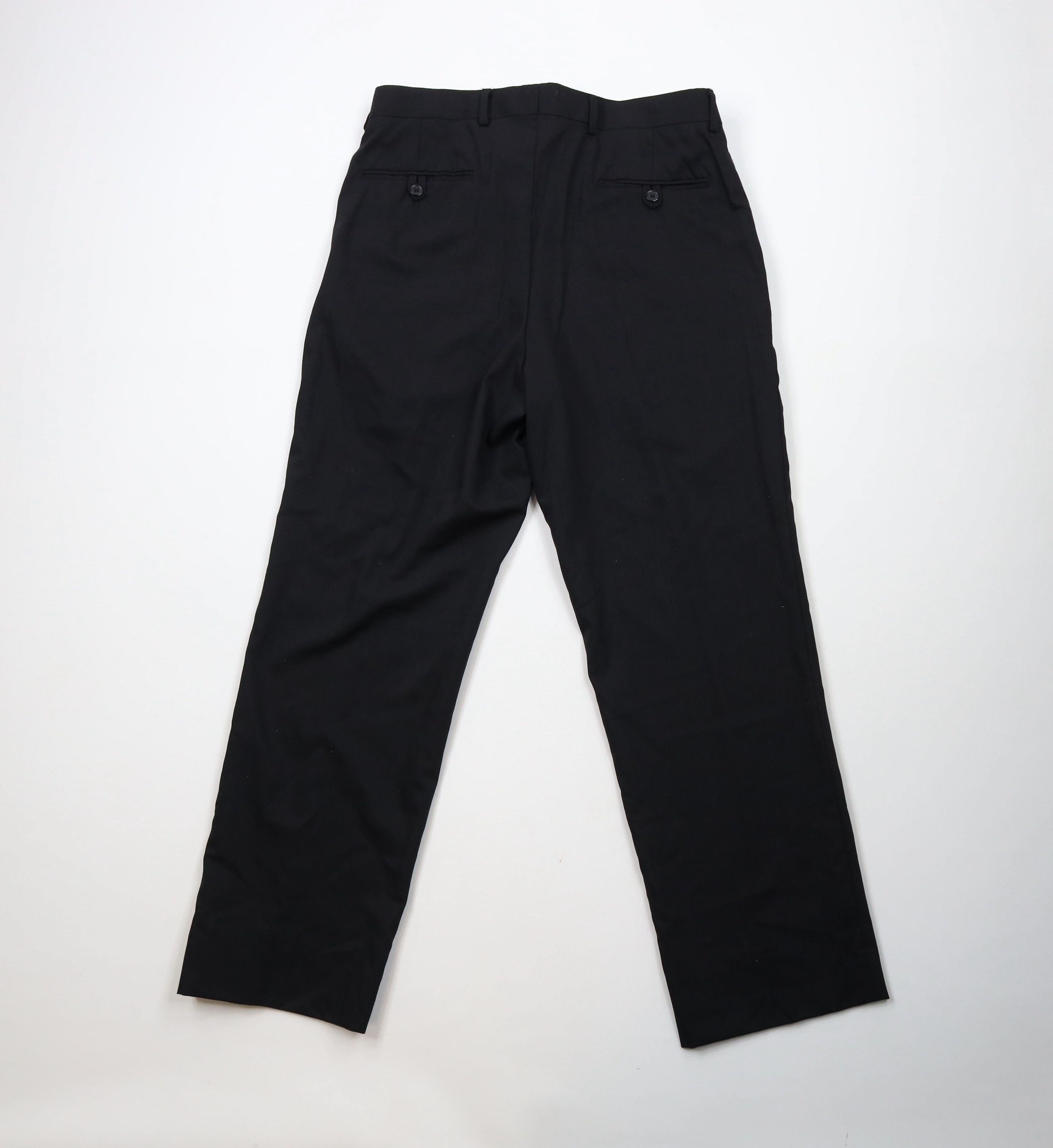 Vintage Vintage 90s Streetwear Wide Leg Chino Pants Trousers Black Size US 33 - 8 Thumbnail