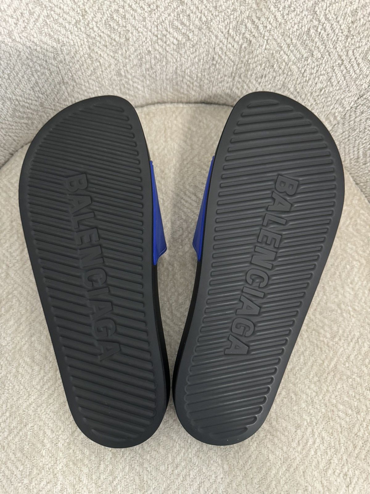 Balenciaga Classic Blue / Black Poolside Slides (New!) Size US 8 / EU 41 - 5 Thumbnail