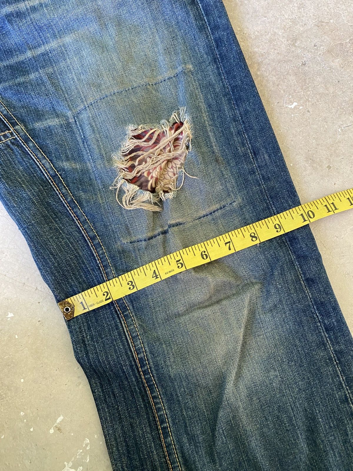 Eternal ETERNAL Japanese Floral Repair Distressed Denim Size US 34 / EU 50 - 19 Thumbnail