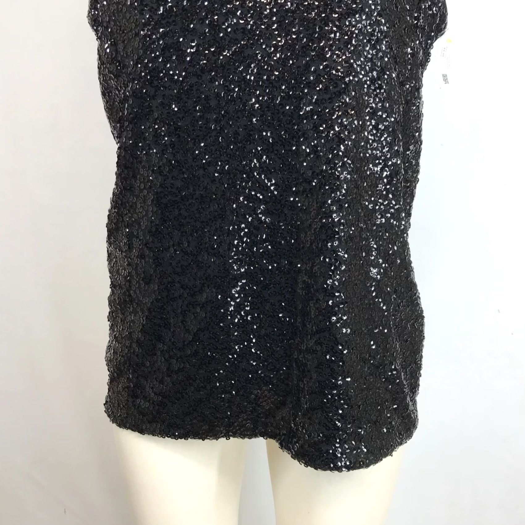 Vintage VINTAGE Lane Bryant Women’s 18/20 Black Sequin Spaghetti Strap V Neck Tank Top Shirt Women 18/20 Black Sequin Spaghetti Strap V-Neck Tank Top Size XXL / US 16-18 / IT 52-54 - 3 Thumbnail
