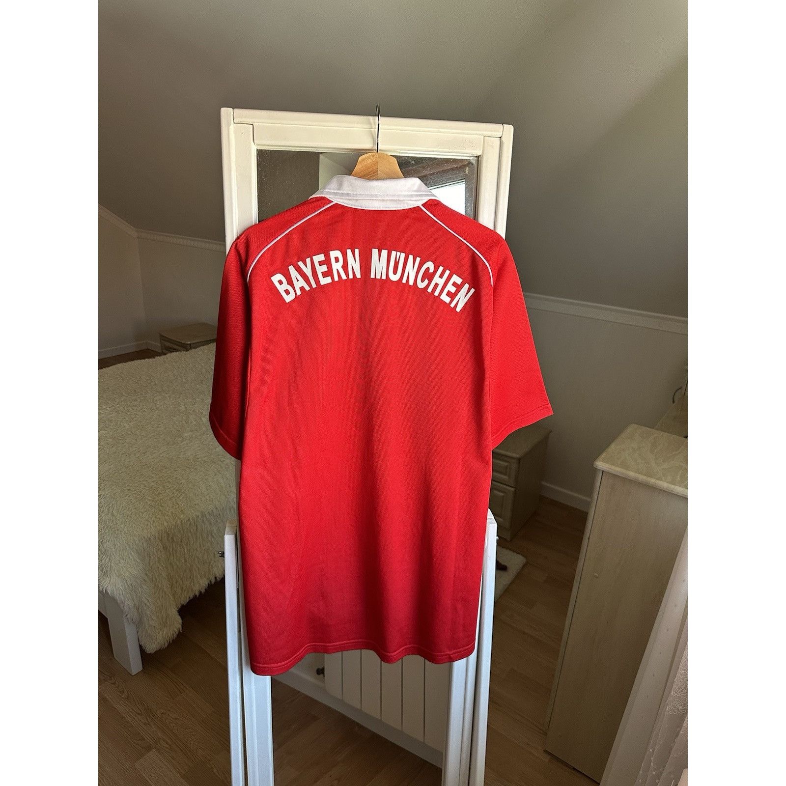 Adidas BAYERN MUNICH 2005 2006 HOME FOOTBALL SHIRT SOCCER JERSEY AD Size US L / EU 52-54 / 3 - 8 Thumbnail