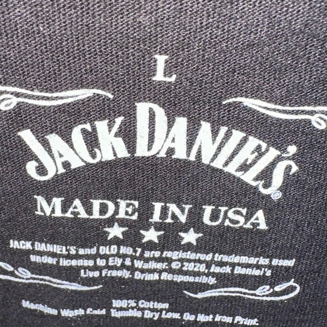 Other Jack Daniel’s Whiskey Flag Black Tee Shirt Size US L / EU 52-54 / 3 - 3 Thumbnail