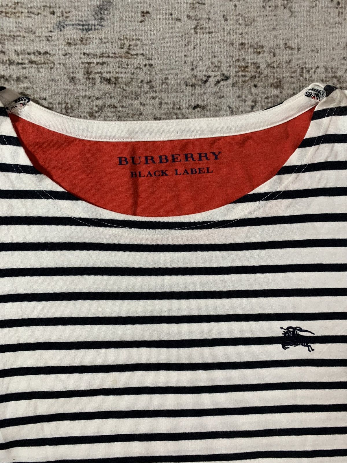 Burberry 'RARE' Burberry Black Label Strippe Tshirt Size US M / EU 48-50 / 2 - 3 Thumbnail
