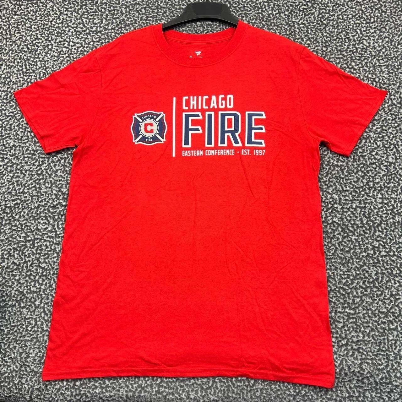 Other Chicago Fire Shirt Men Short Sleeve Crew Neck Cotton L Size US L / EU 52-54 / 3 - 1 Thumbnail