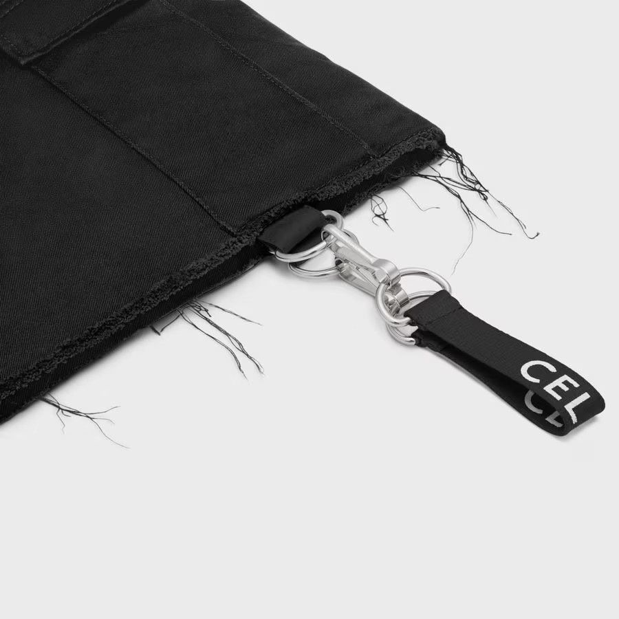 Celine o1loc1c0525 Shorts With Celine Straps in Black Size US 32 / EU 48 - 4 Thumbnail