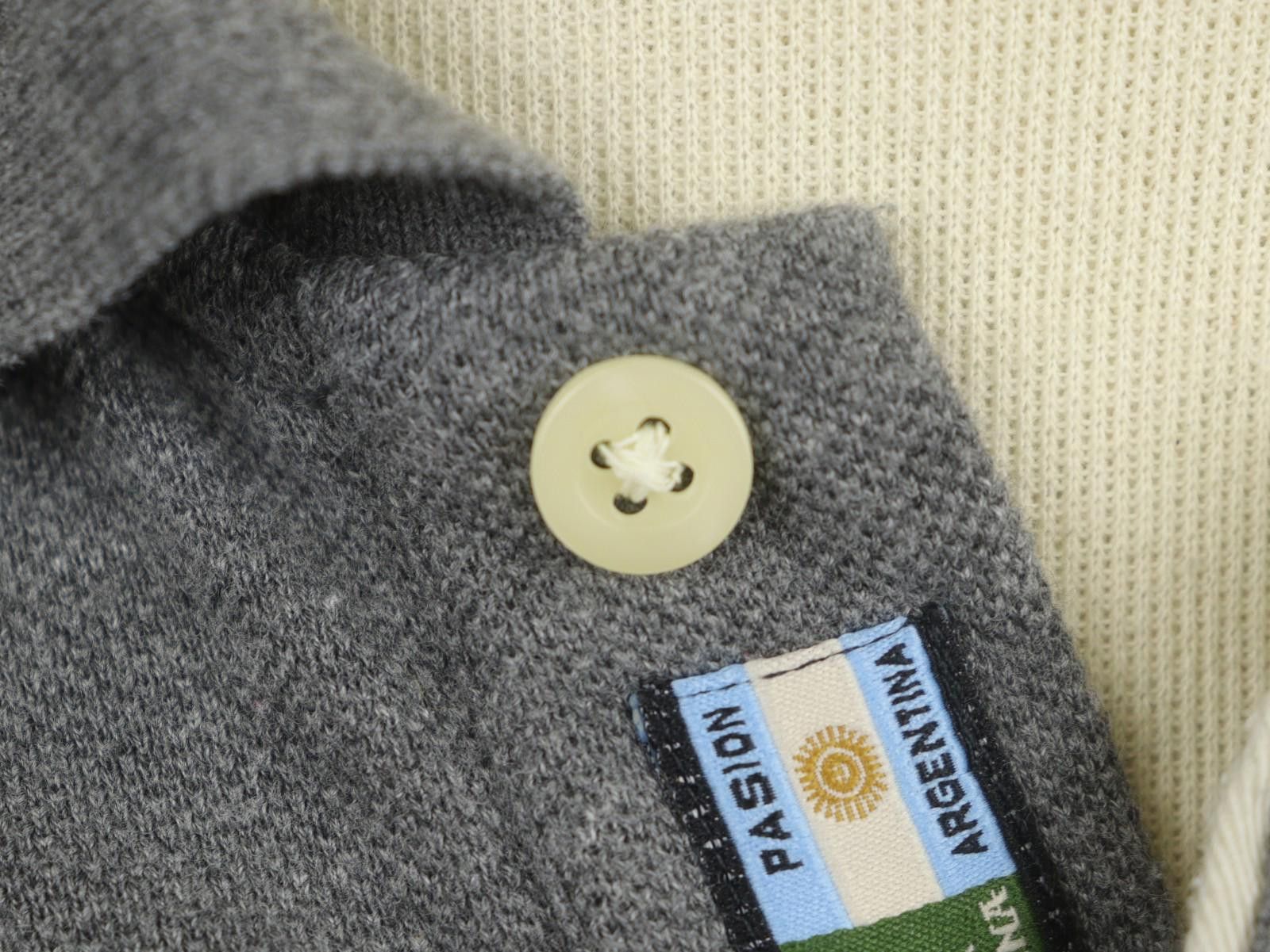 La Martina LA MARTINA Gray Cotton Collared Popover Polo Shirt Size L Size US L / EU 52-54 / 3 - 6 Thumbnail