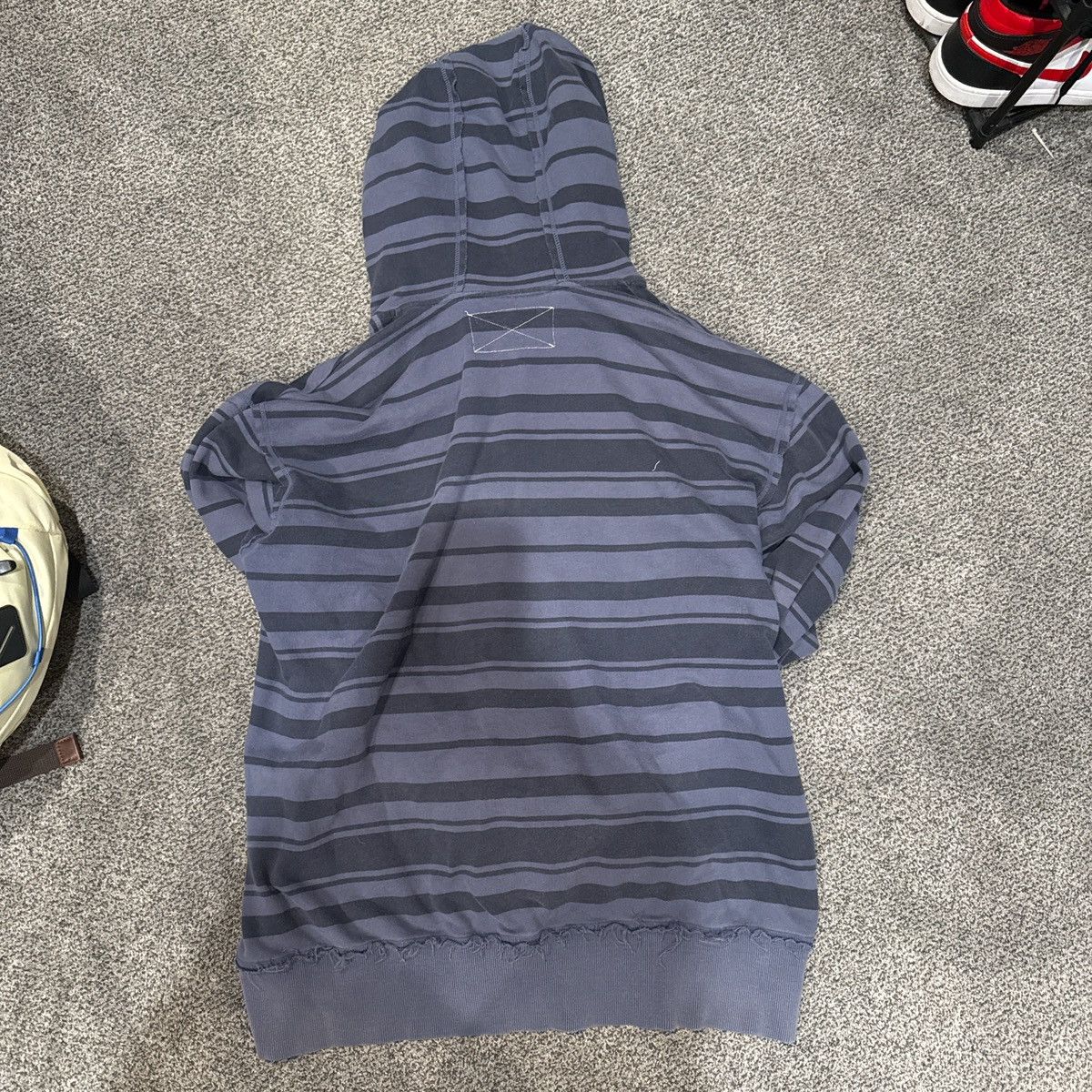 MLB × Nike Dodgers Striped Navy and Blue Zipup Hoodie Size US XL / EU 56 / 4 - 2 Thumbnail