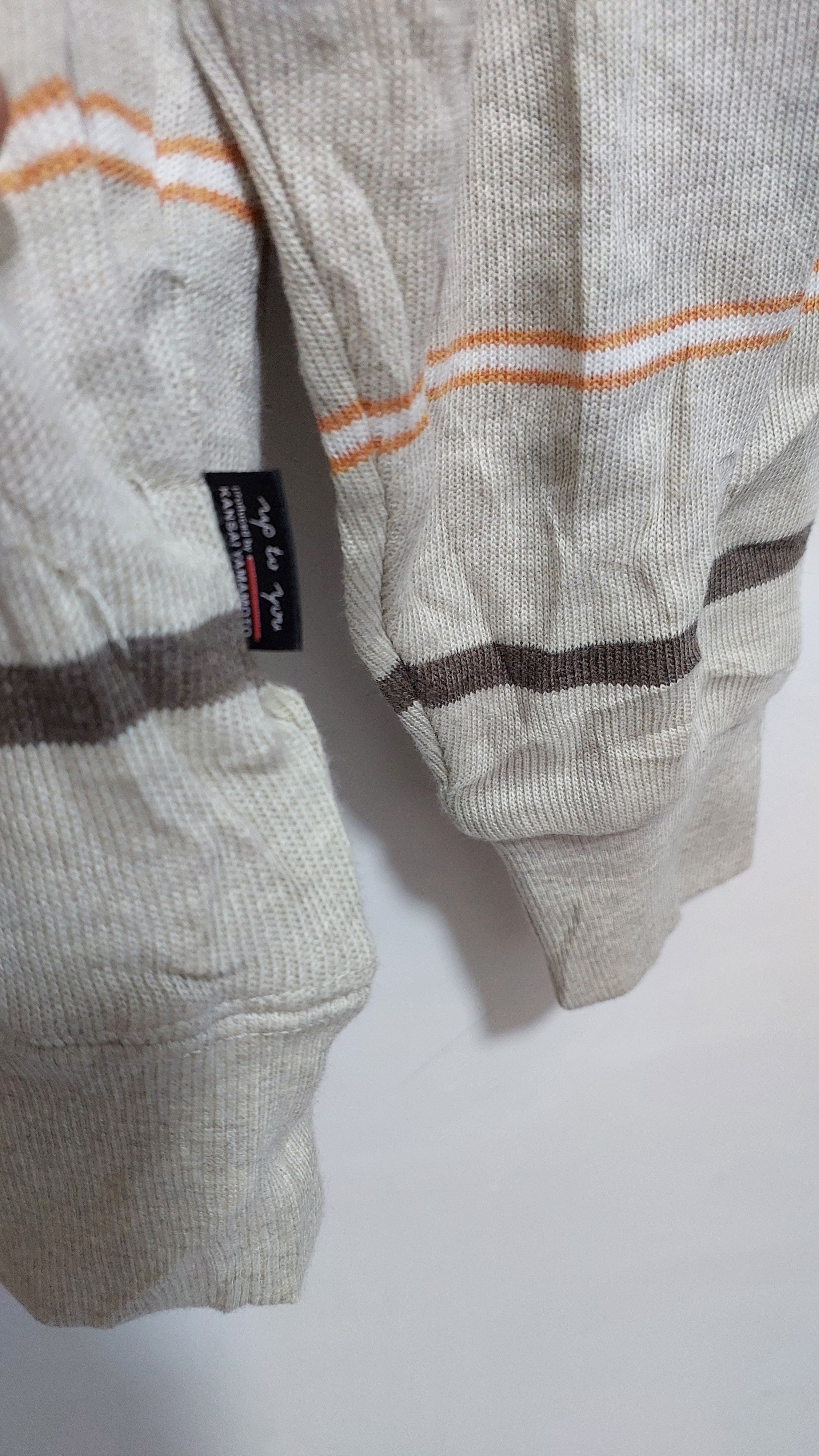 Japanese Brand × Kansai Yamamoto KANSAI YAMAMOTO HALF ZIPPER SWEATSHIRTS SWEATER Size US L / EU 52-54 / 3 - 13 Thumbnail
