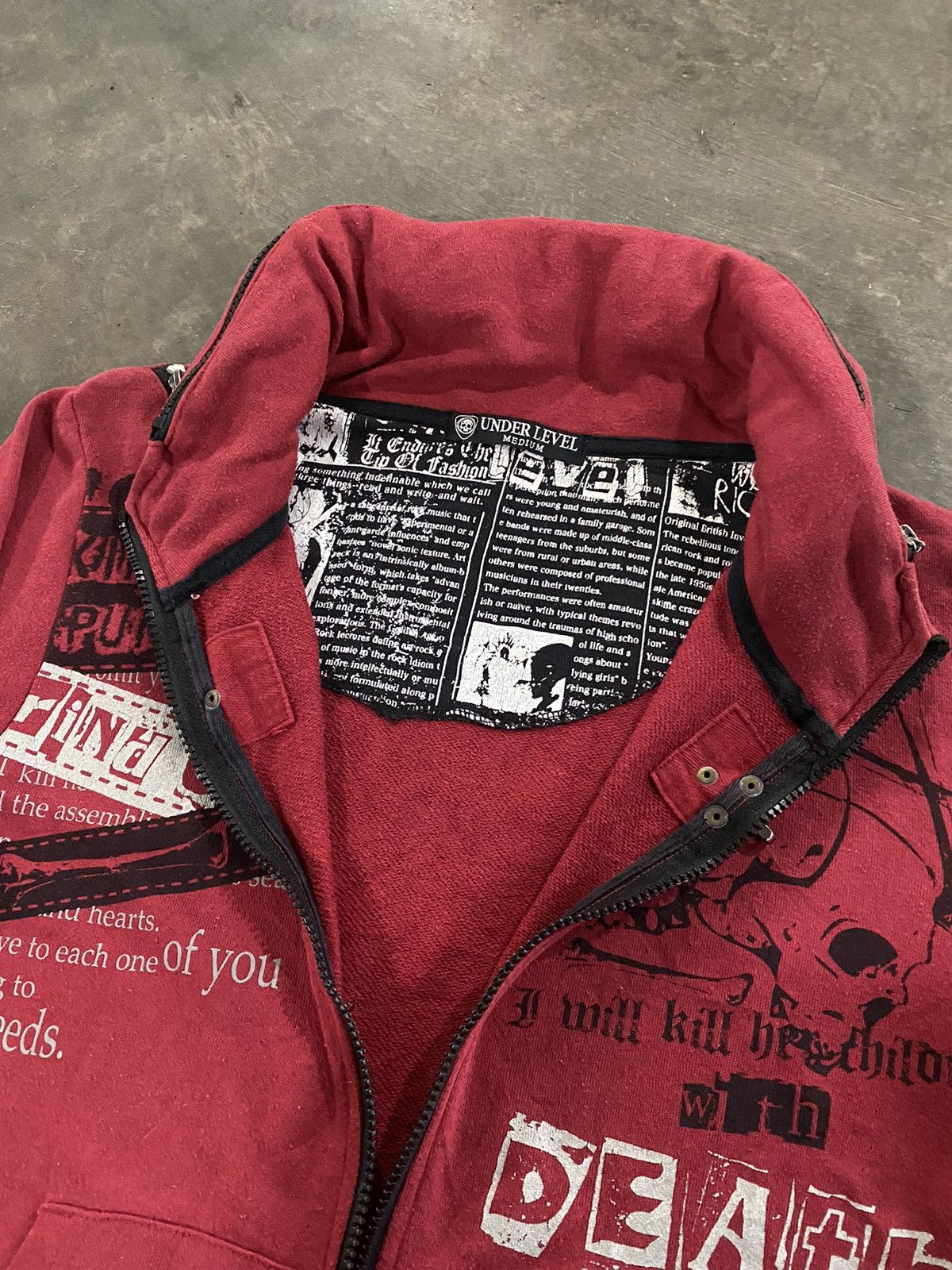 Hysteric Glamour Y2k Under Level skull punk bono hoodie Size US M / EU 48-50 / 2 - 6 Thumbnail