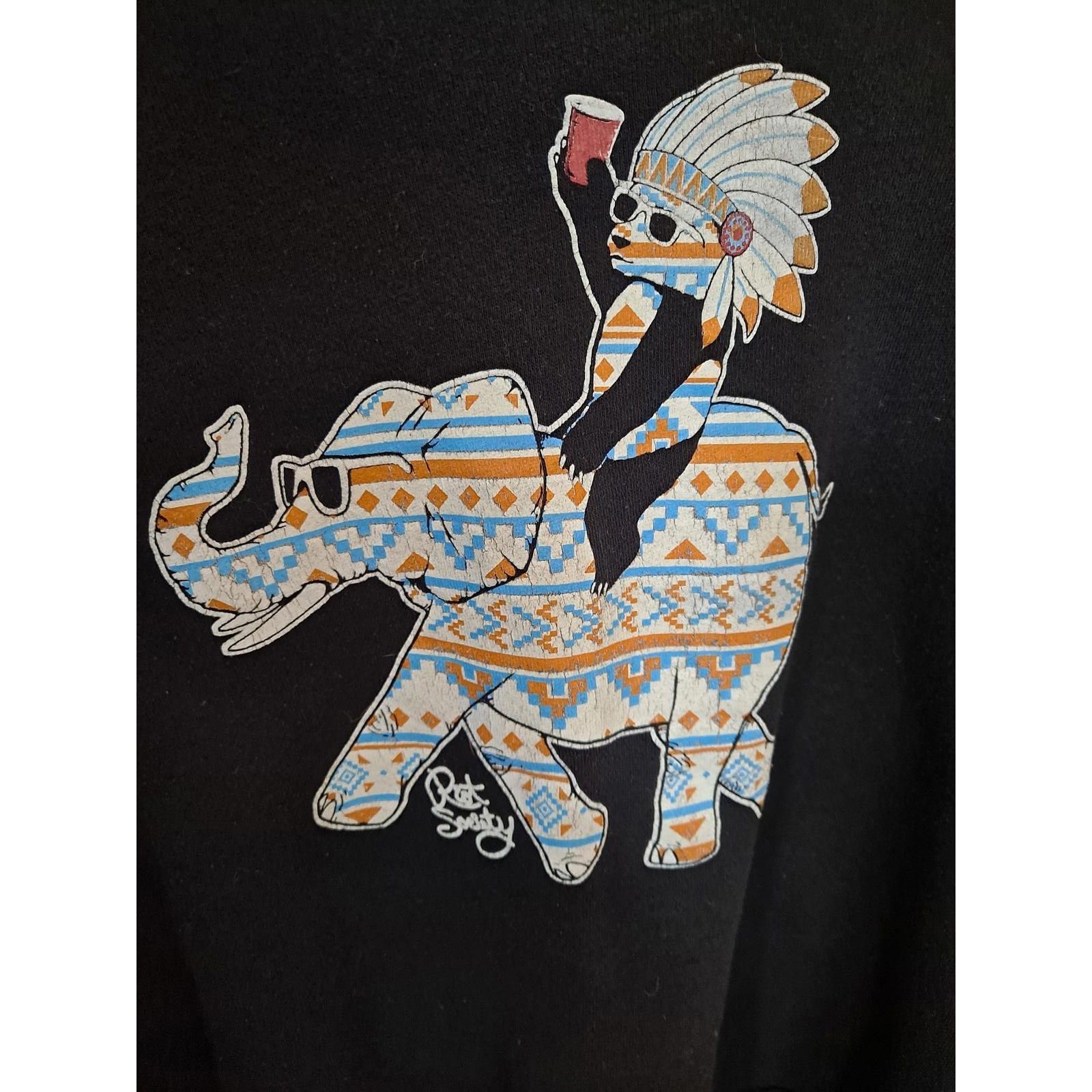 Riot Society Riot Society Drinking Bear on Elephant Aztec Design Sweatshi Size US L / EU 52-54 / 3 - 3 Thumbnail