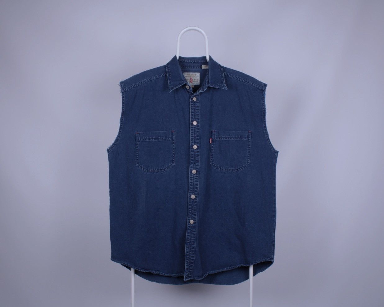 Levi's × Vintage LEVIS Red Tab Vintage 90's Blue Jeans Vest Jacket Size US XL / EU 56 / 4 - 2 Thumbnail