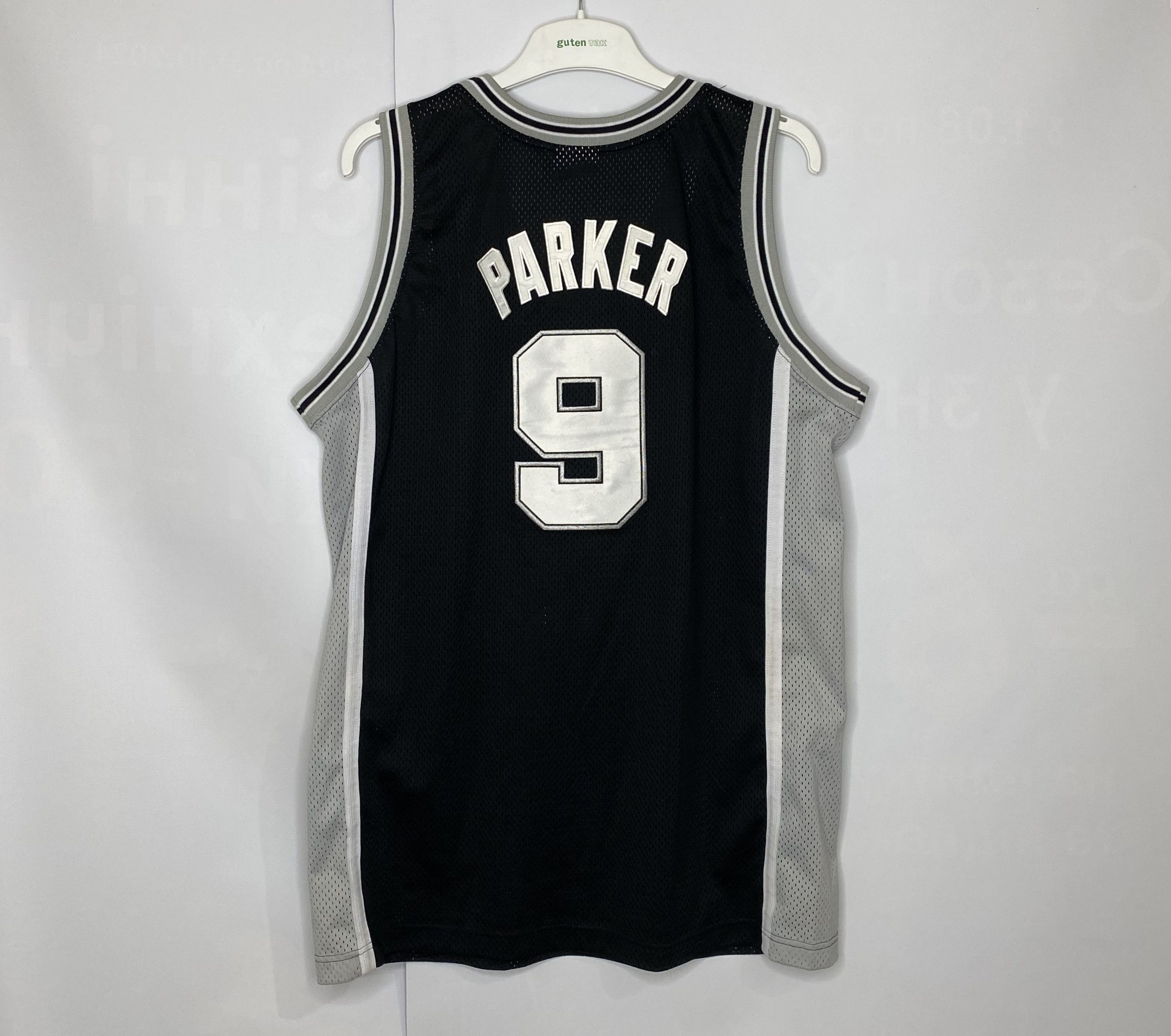 Champion × NBA × Vintage PARKER #9 SAN ANTONIO SPURS NBA BASKETBALL SHIRT JERSEY Size US L / EU 52-54 / 3 - 2 Thumbnail
