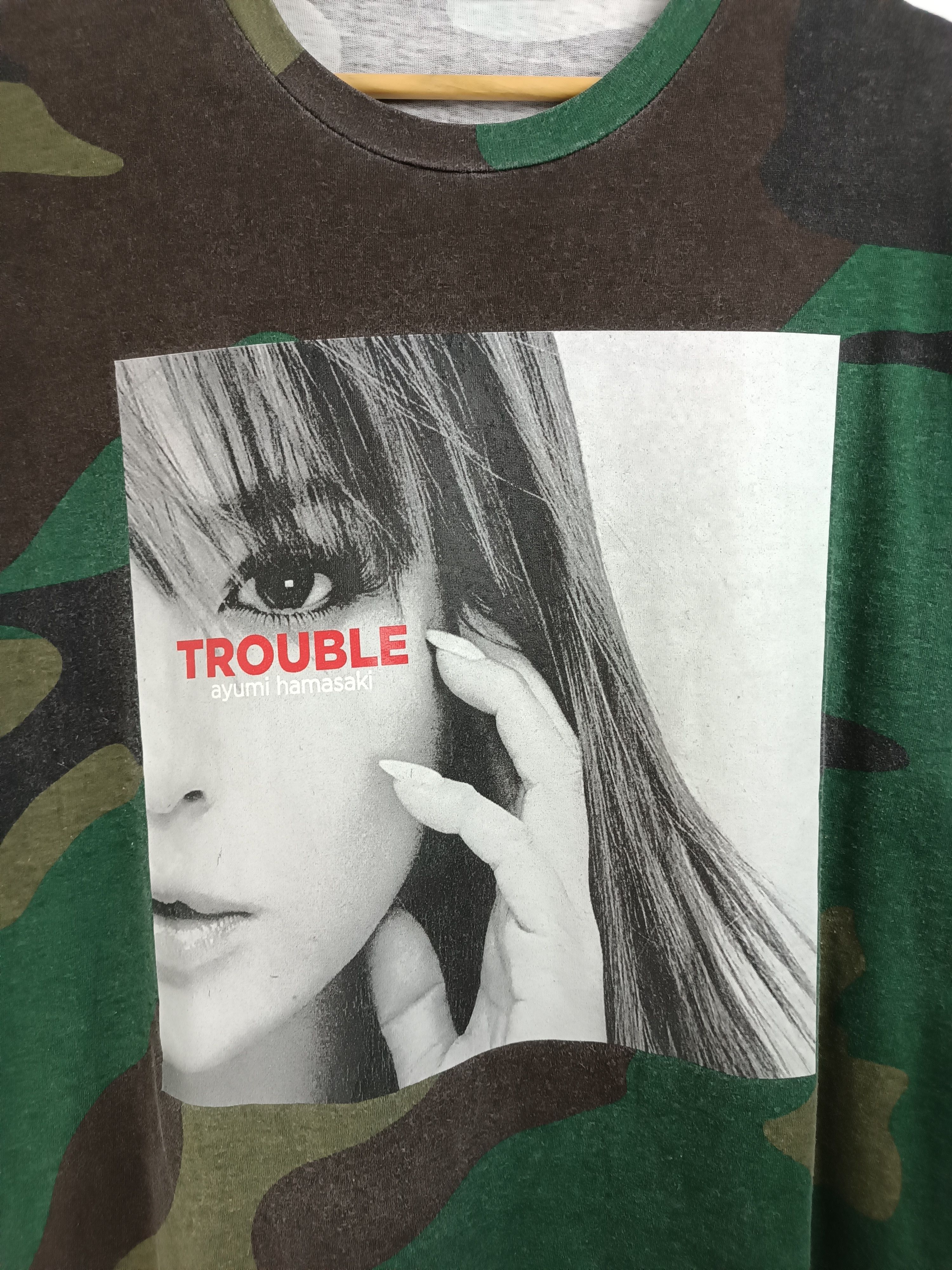 Band Tees VINTAGE 2018 AYUMI HAMASAKI TROUBLE TOUR CAMO TEE VERY RARE Size US XL / EU 56 / 4 - 8 Thumbnail