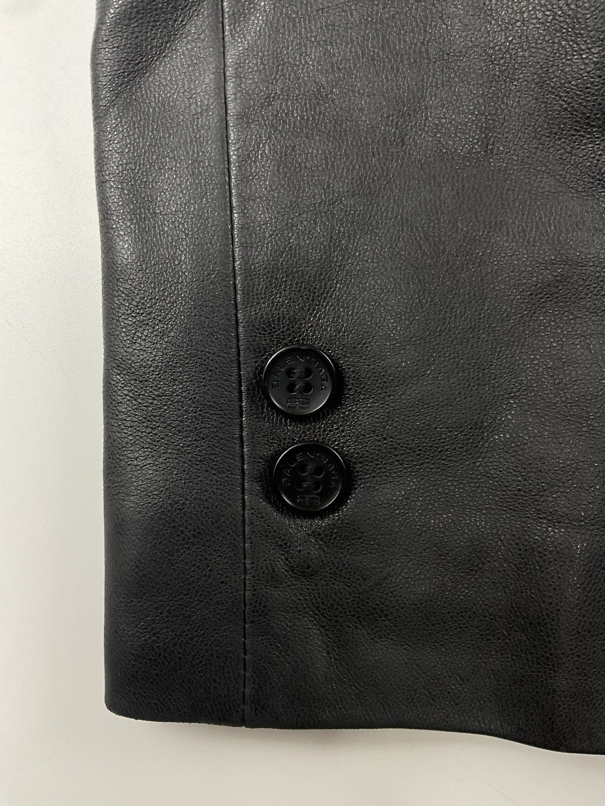Balenciaga Vintage Balenciaga Leather Jacket Size US XL / EU 56 / 4 - 9 Thumbnail