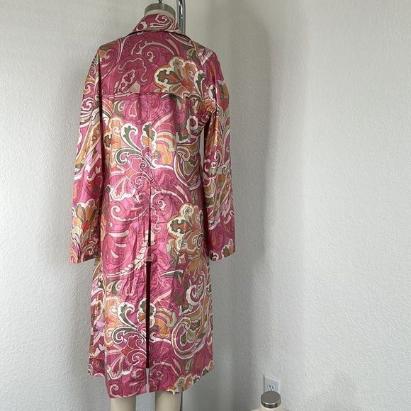 Etro × Vintage ETRO Paisley Trench Rain Coat Slicker Size M / US 6-8 / IT 42-44 - 8 Thumbnail