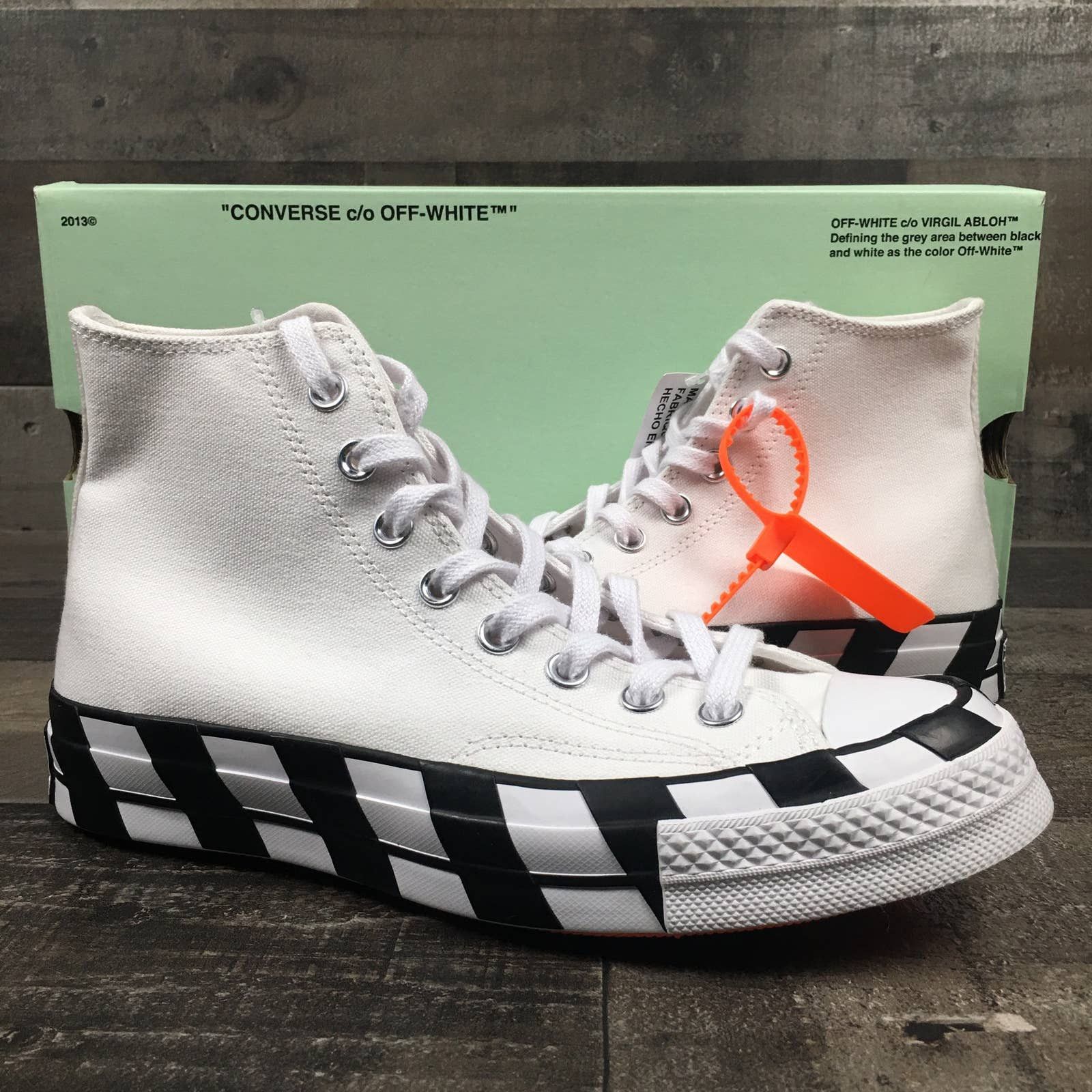 OFF WHITE x CONVERSE CHUCK TAYLOR 70 SIZE 8.5 Virgil Abloh