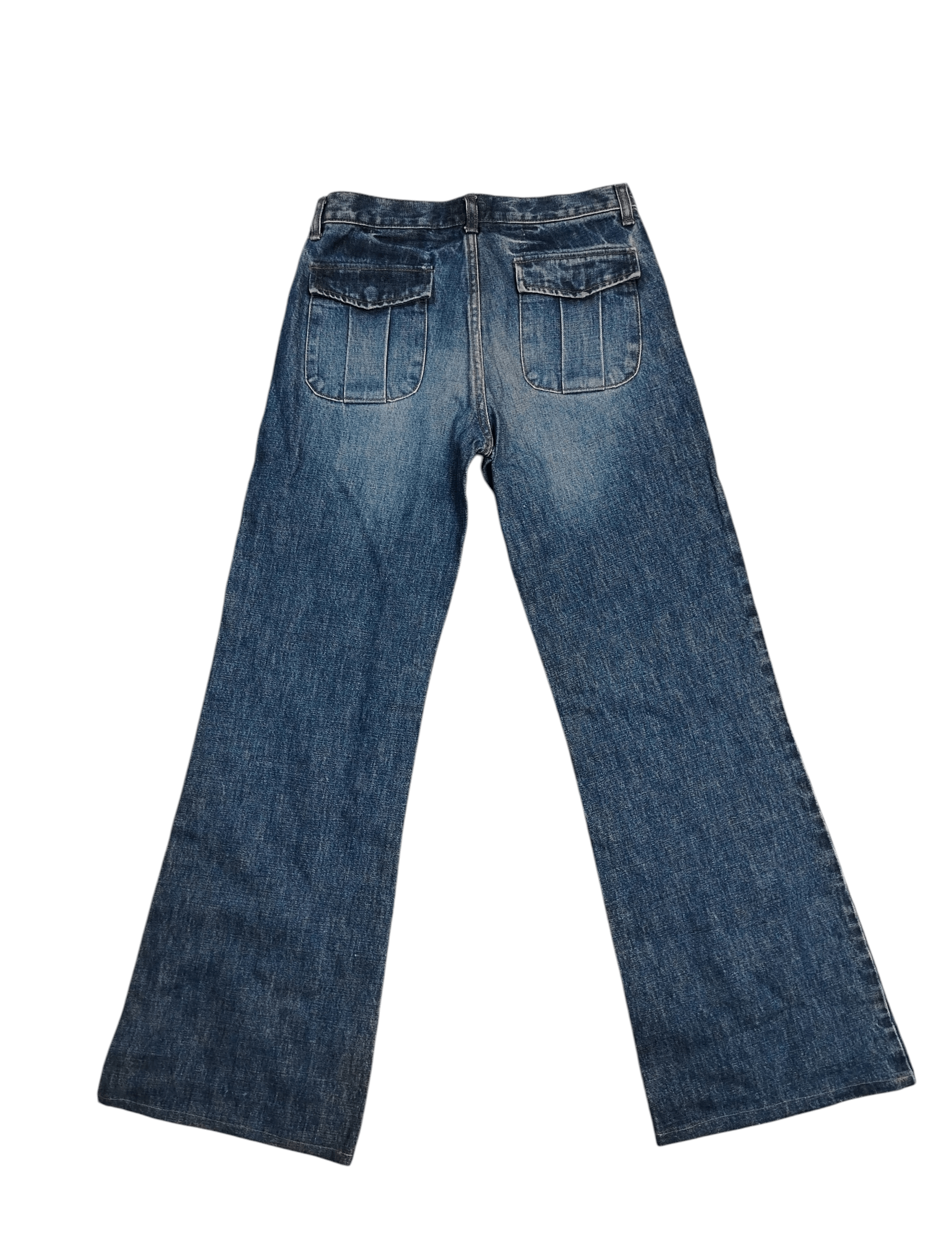 Japanese Brand DMG Domingo Co Ltd wide leg denim Size 30" / US 8 / IT 44 - 2 Thumbnail