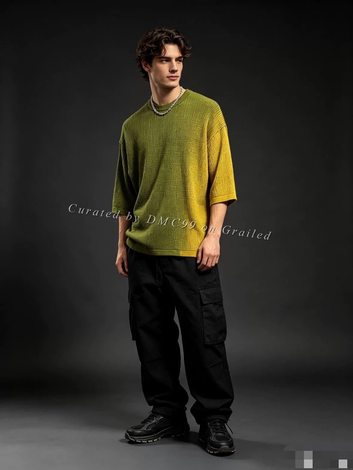 Ermenegildo Zegna Zegna Men's Gradient Knit T-Shirt Size US S / EU 44-46 / 1 - 1 Thumbnail