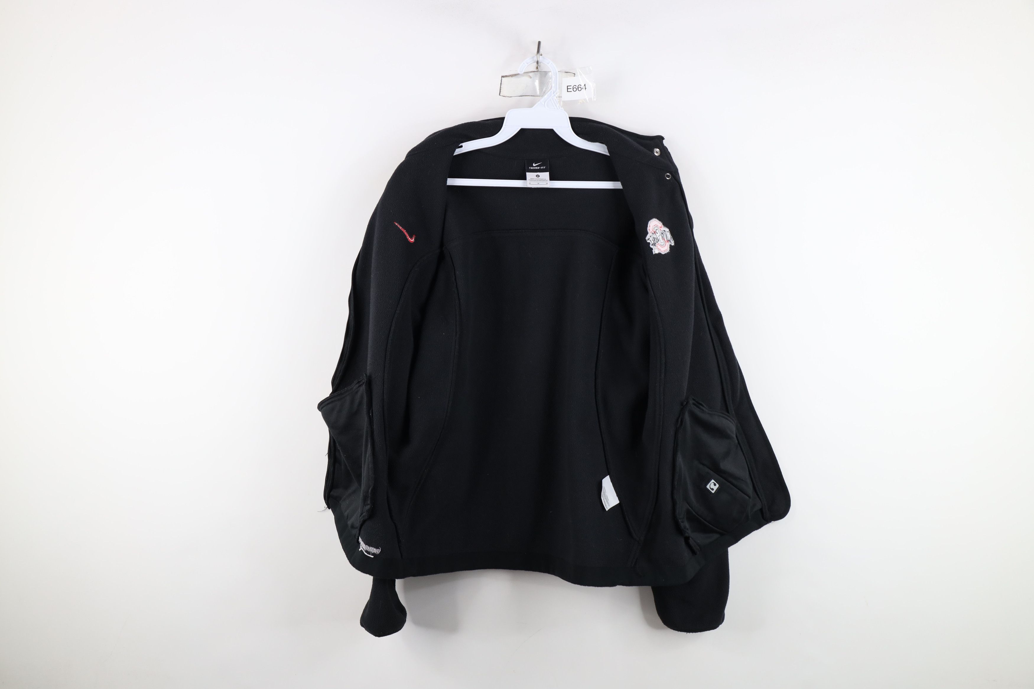 Nike Vintage Nike Mini Swoosh Ohio State University Fleece Jacket Size M / US 6-8 / IT 42-44 - 10 Thumbnail
