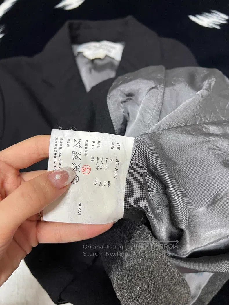 Comme des Garcons Comme Des Garcons Faded Wool Suit Jacket Size XS / US 0-2 / IT 36-38 - 5 Thumbnail