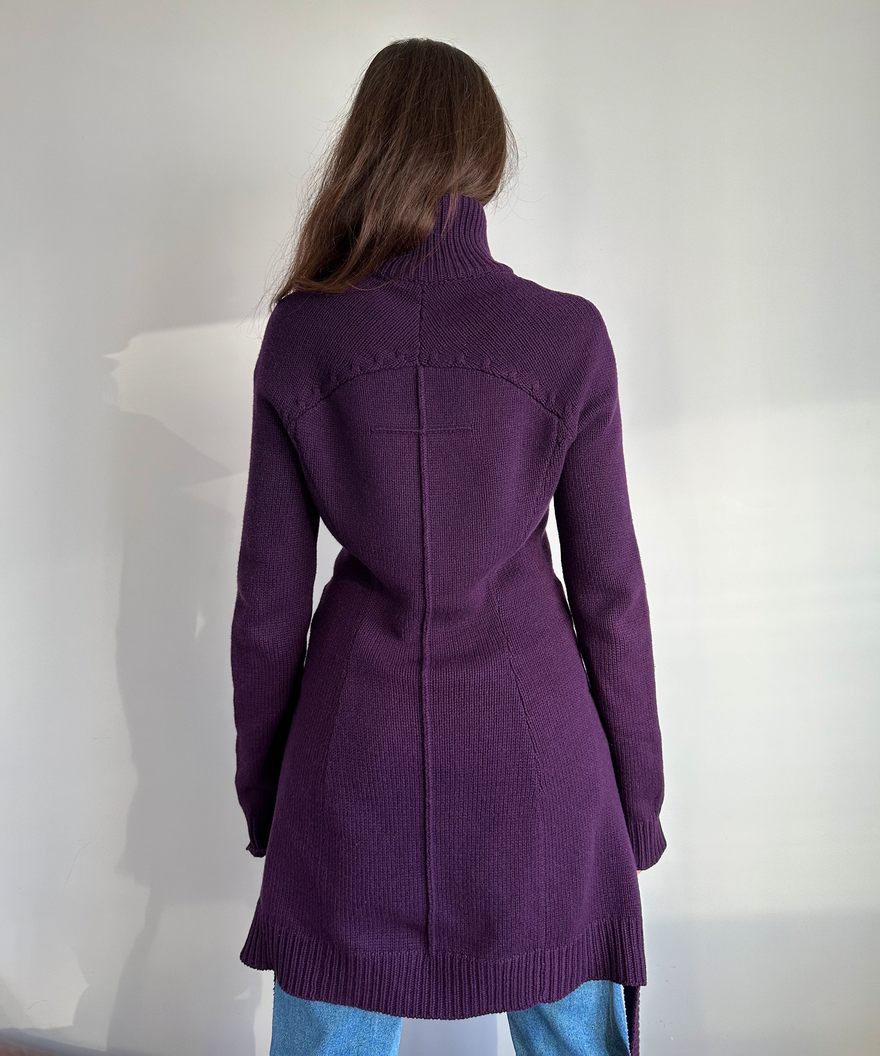 Givenchy GIVENCHY Sweater Cross Belt Waist Jumper Dress Purple Size M / US 6-8 / IT 42-44 - 5 Thumbnail