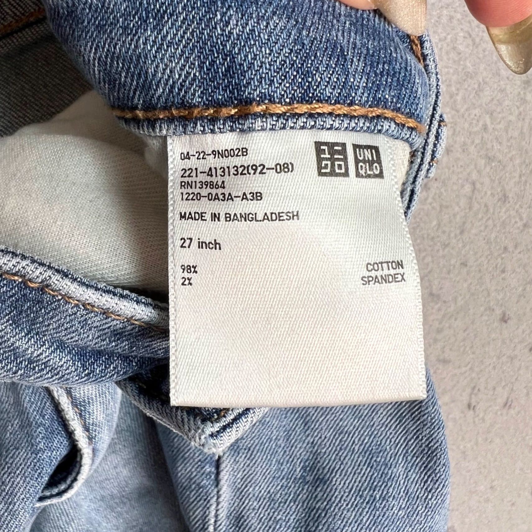 Uniqlo Uniqlo Womens Distressed Denim Shorts 27 Blue Cotton Spandex Cut-Off Flat Front Denim Vintage Girls Womens Size 27" / US 4 / IT 40 - 4 Thumbnail