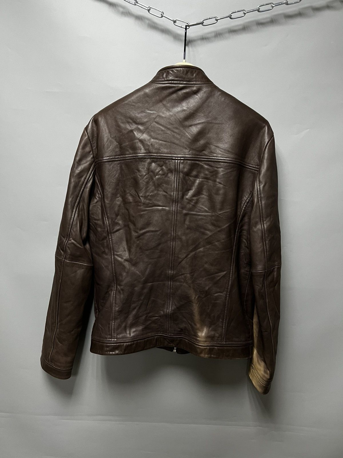 Hugo Boss Hugo Boss Leather Jacket Lamb Exclusive Custom Size US M / EU 48-50 / 2 - 2 Thumbnail