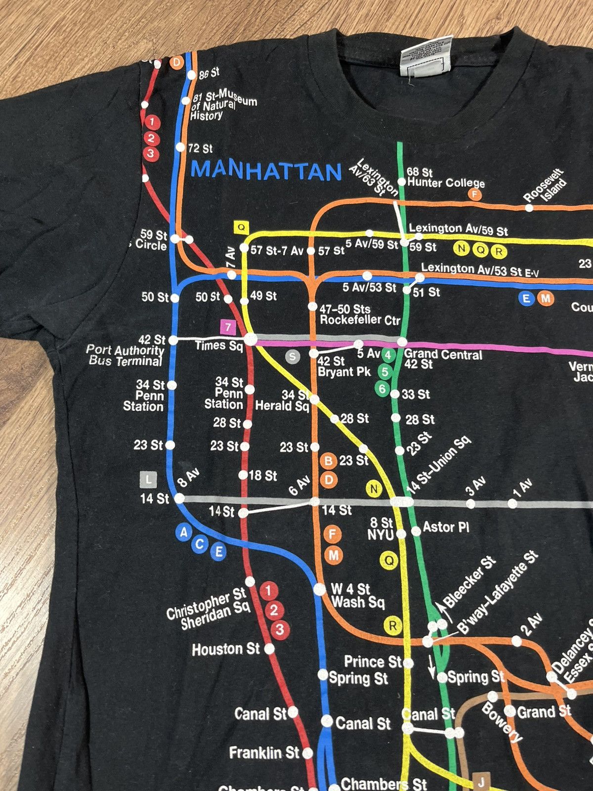 Vintage Vintage New York City Subway Line Tee Size US M / EU 48-50 / 2 - 3 Thumbnail