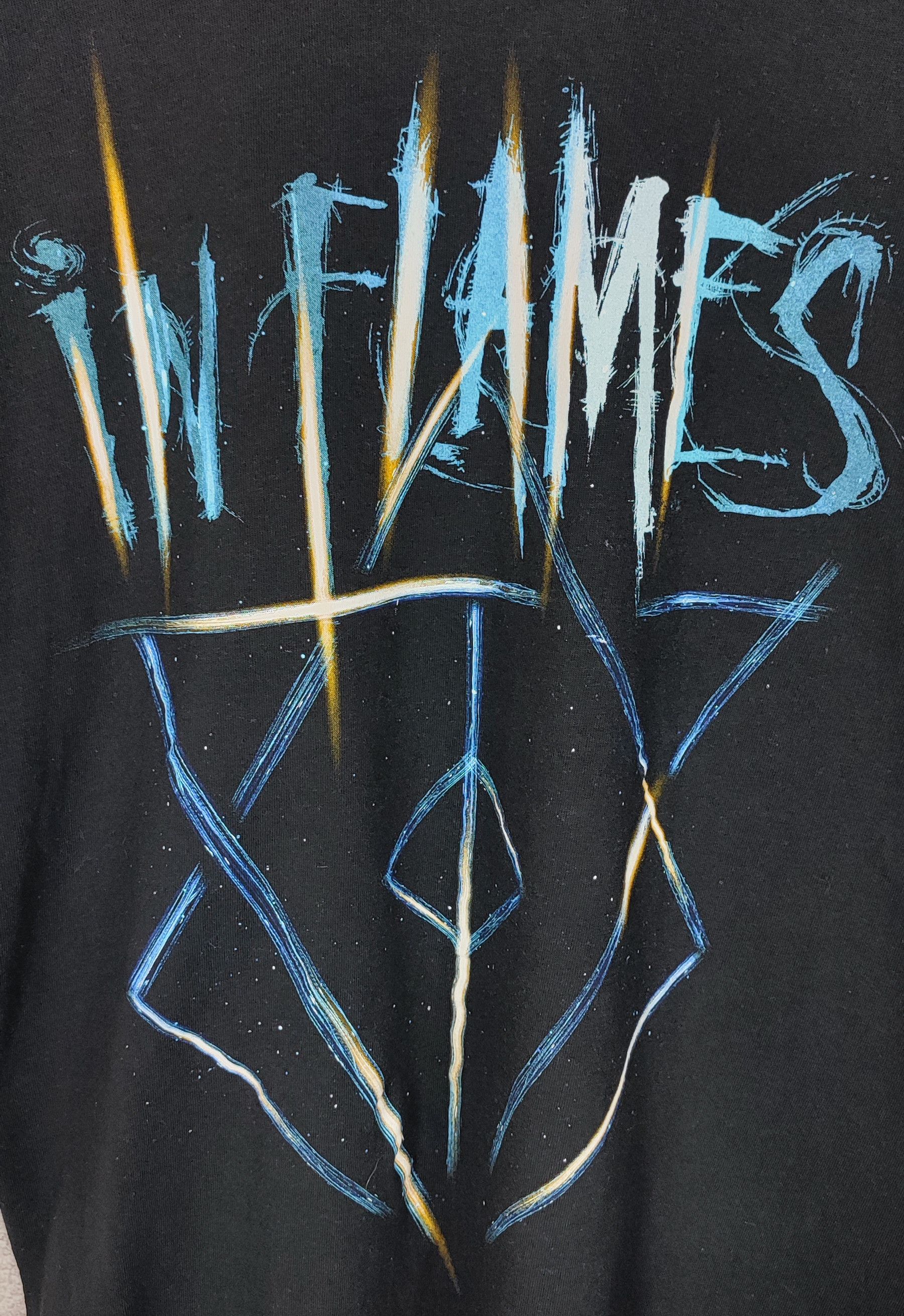 Band Tees In Flames Battles Crest Band T-Shirt Band Tees Size US L / EU 52-54 / 3 - 2 Thumbnail