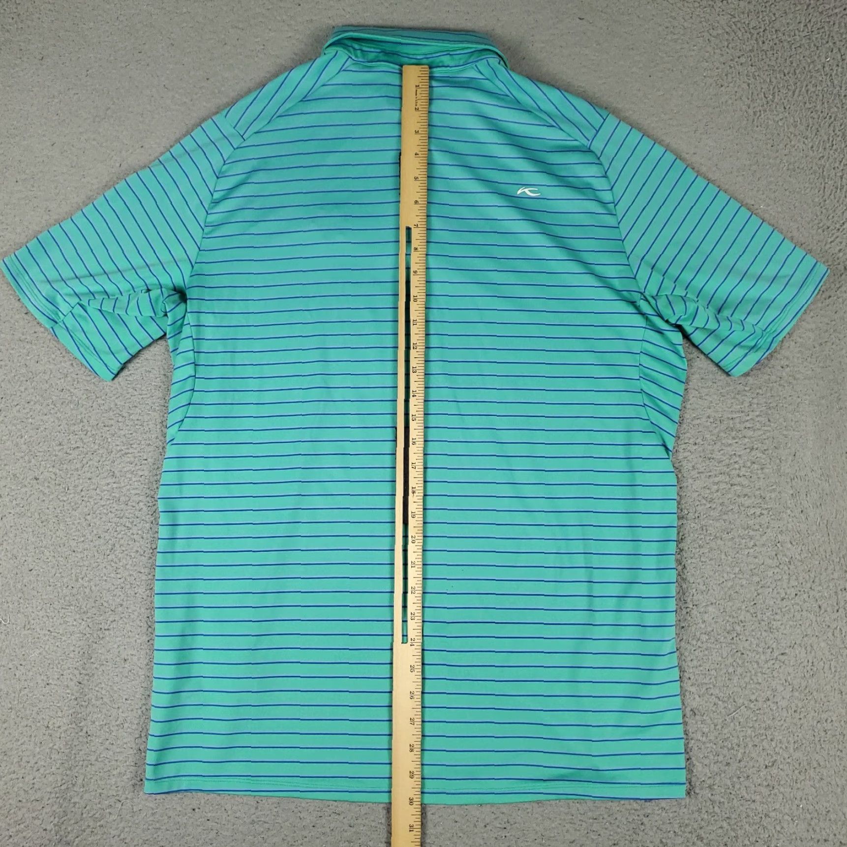 KJUS KJUS Polo Shirt Mens 2XL Blue Striped Polo Shirt 2XL Men Casual Golf Short Sleeve Medium Blue Striped KJUS Polo Shirt Mens Size US XXL / EU 58 / 5 - 3 Thumbnail