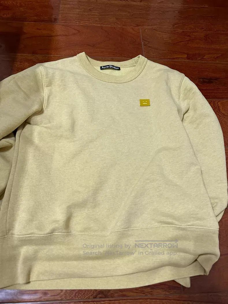 Acne Studios Acne Studios Yellow Face Smile Sweatshirt Size S / US 4 / IT 40 - 1 Thumbnail