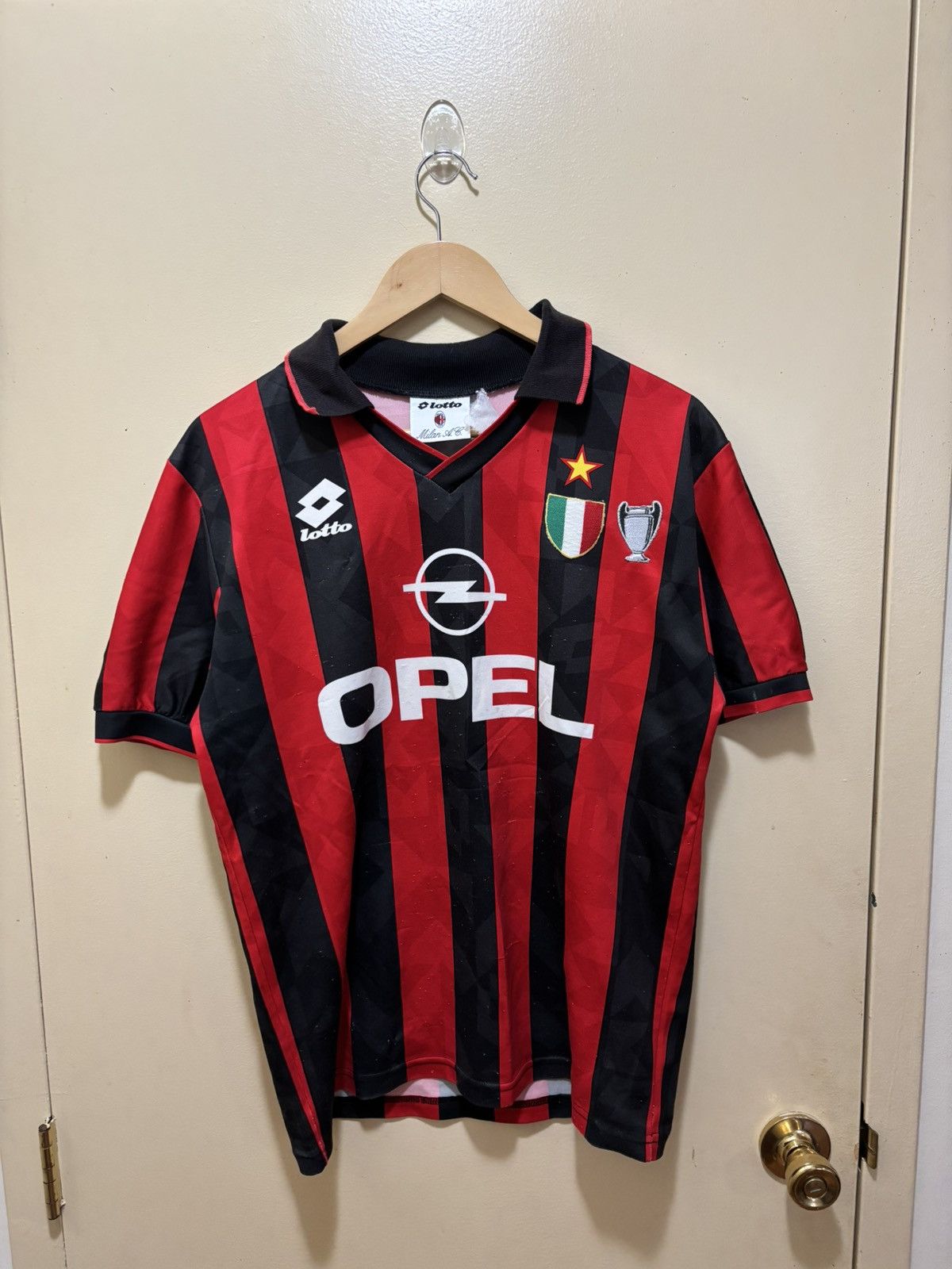 Lotto Sport Ac milan 1994/1995 home jersey Size US M / EU 48-50 / 2 - 1 Thumbnail