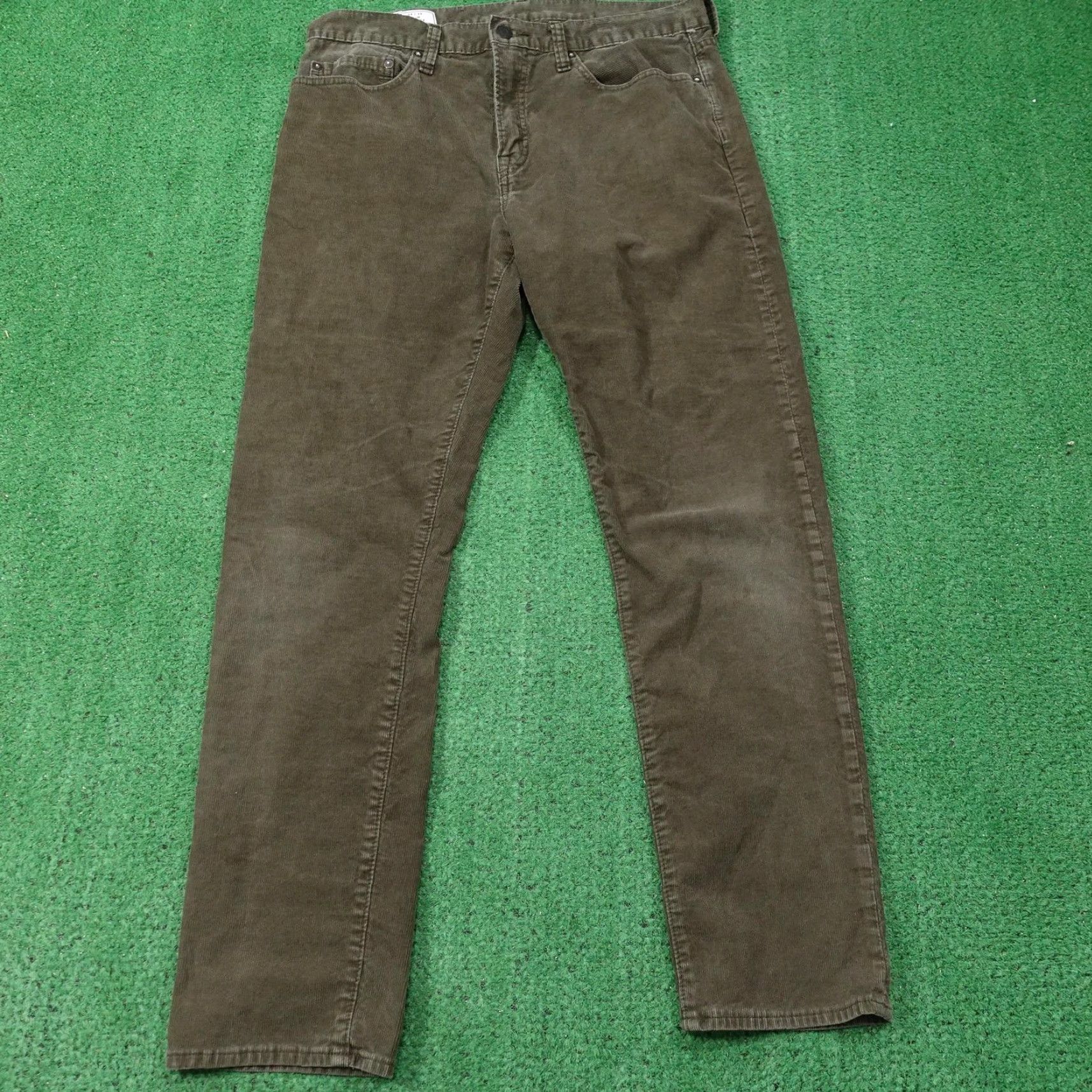 Gap GAP Pants Mens 34x32 Slim Gapflex Corduroy Chino Stretch 5-Pocket Casual Green Pants Mens Size US 34 / EU 50 - 2 Thumbnail