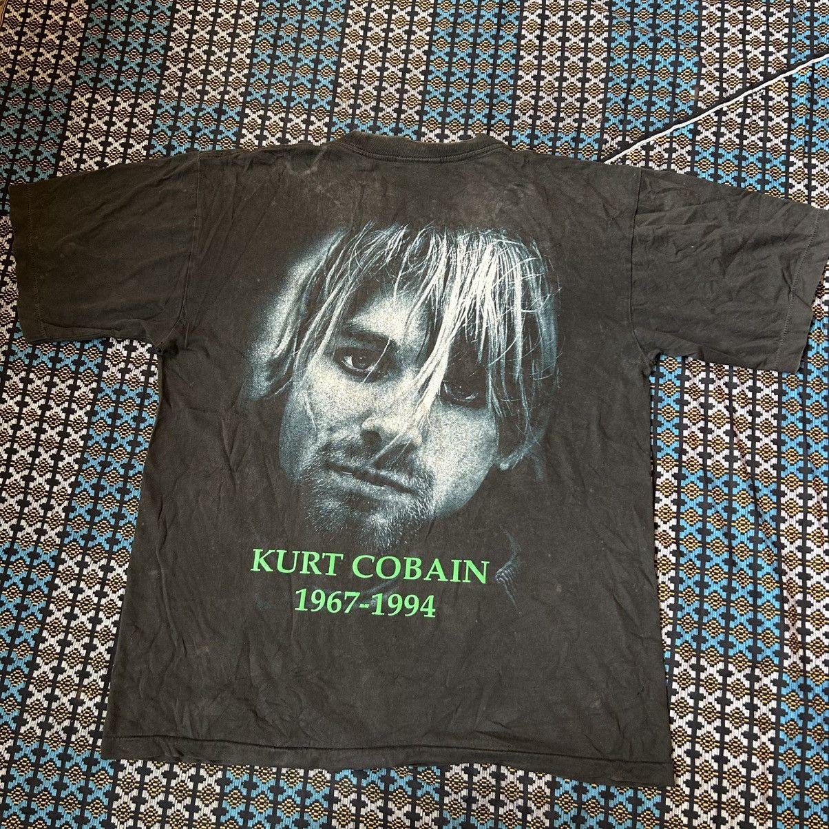 Vintage Vintage Rare Kurt Cobain Memorial Tee Size US L / EU 52-54 / 3 - 2 Thumbnail