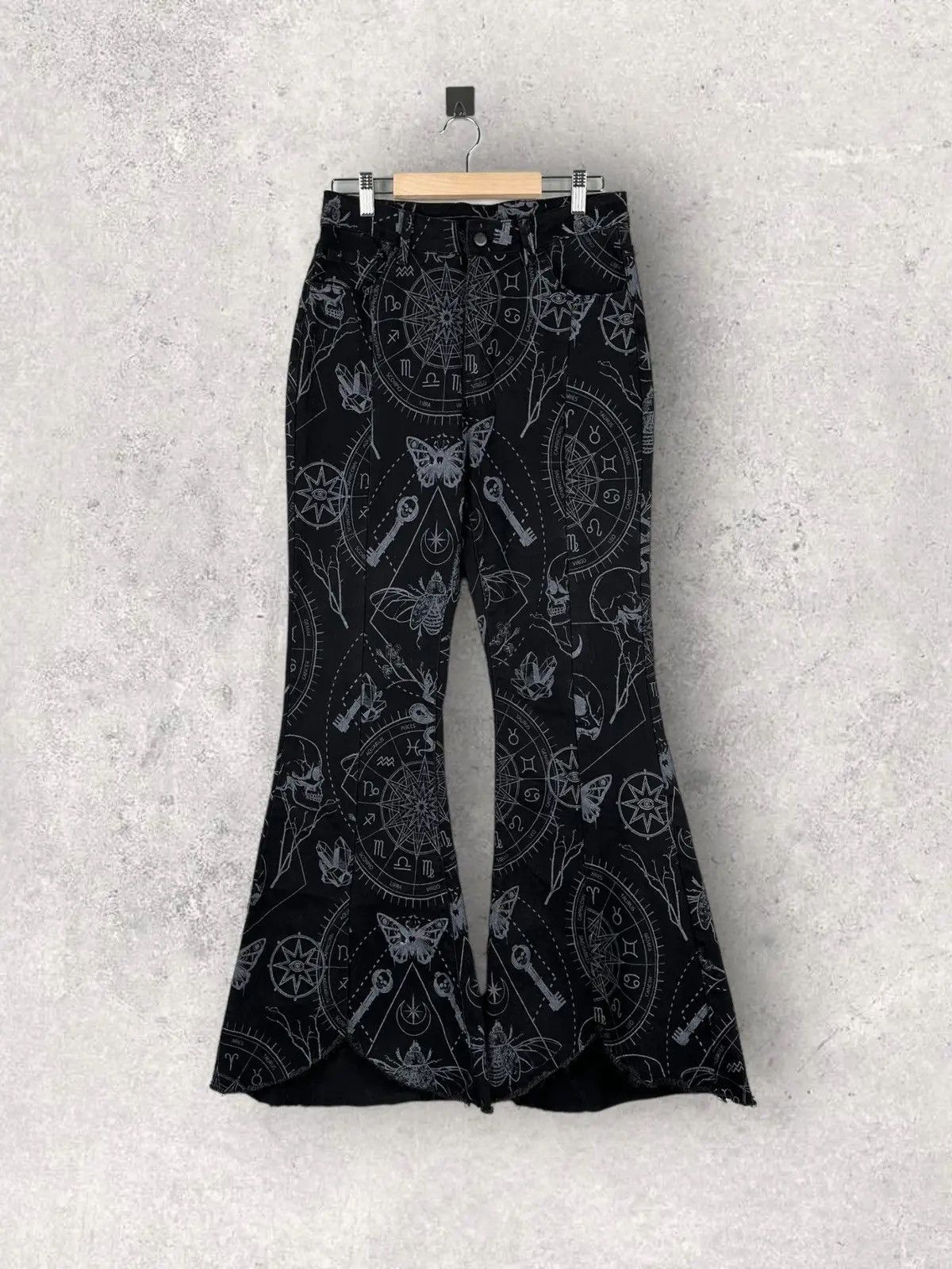 Hysteric Glamour Avant Garde Gothic Flared Buggy Pants Glamour Size 30" / US 8 / IT 44 - 1 Thumbnail