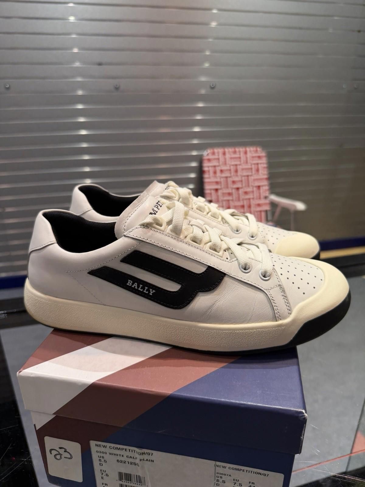 Bally Bally Shoes Mens Competition Leather Sneakers 8.5US Size US 8.5 / EU 41-42 - 2 Thumbnail