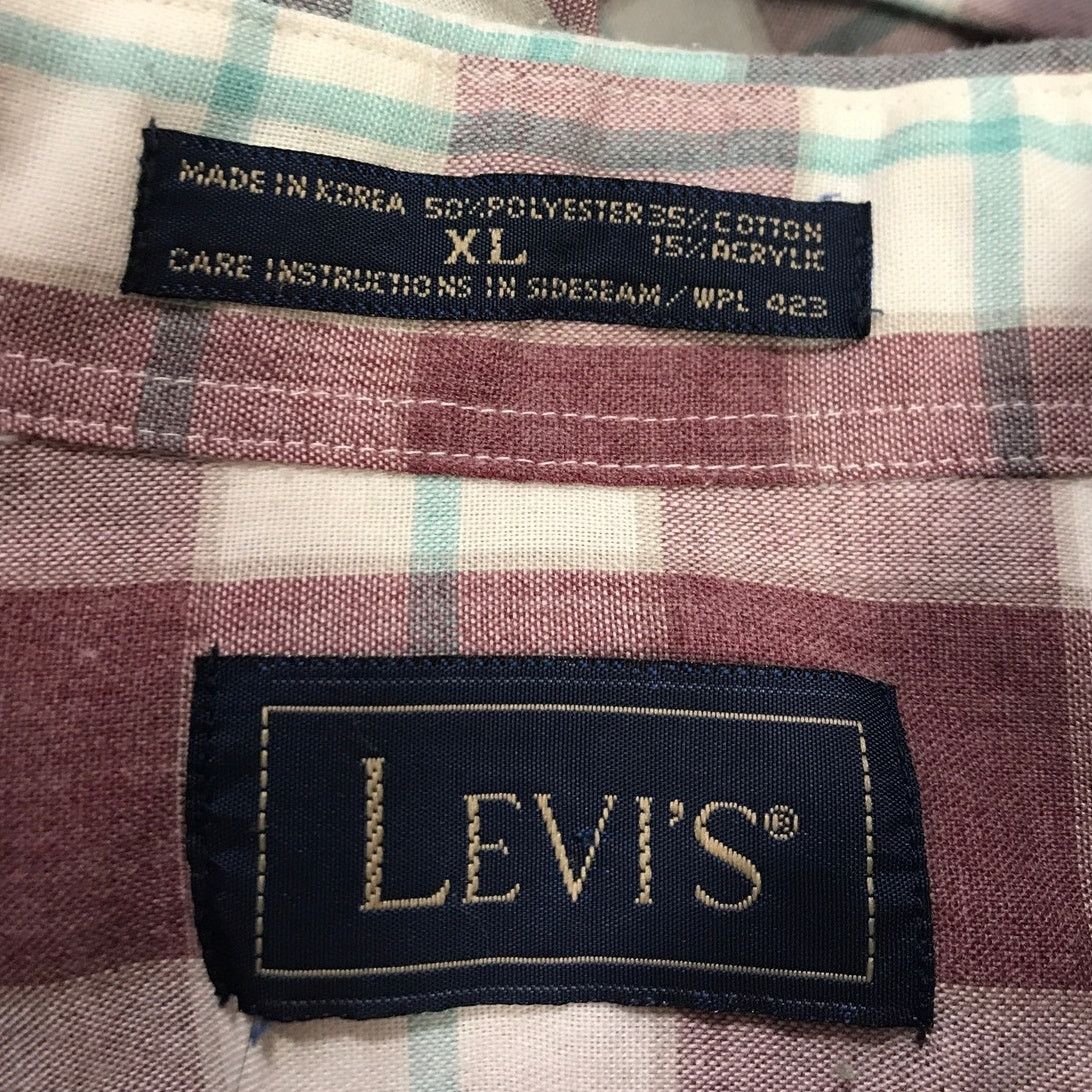 Levi's Levi's Plaid Collared Long Sleeve Mens Shirt XL Size US XL / EU 56 / 4 - 3 Thumbnail