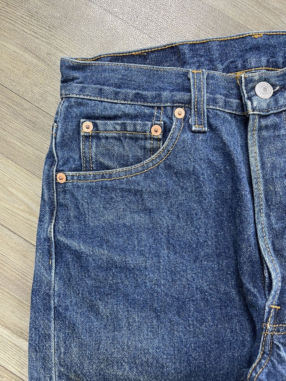 Levi's Vintage Clothing 🇺🇸1990s Vintage Levis 501XX 30x36 Straight Leg Blue Jeans Size US 30 / EU 46 - 6 Thumbnail